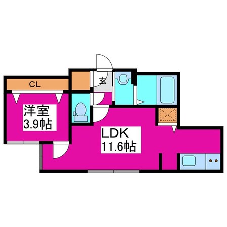 札幌駅 徒歩12分 5階の物件間取画像